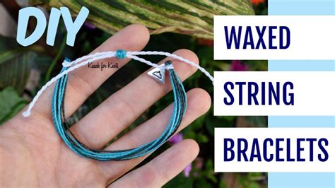 DIY Wax String Friendship Bracelets | Tutorial Inspired by Pura Vida Bracelets! - YouTube