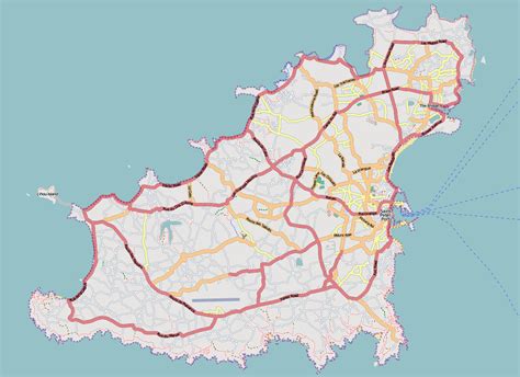 Maps of Guernsey | Detailed map of Guernsey in English | Tourist map of Guernsey | Guernsey road ...