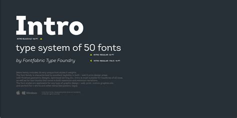 Fontspring | Intro Fonts by Fontfabric