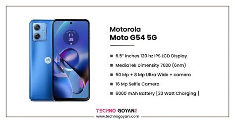 Motorola Moto G54 5G Price, Full Specifications & Release Date - Techno ...