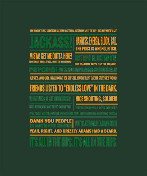 Happy Gilmore Typographic Quotes Tapestry - Textile by Hall Nick - Pixels