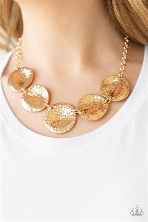 First Impressions - gold - Paparazzi necklace – JewelryBlingThing