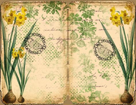 March Daily Journal Vintage Printable Journal Kit