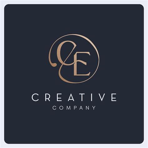 Premium Vector | Signature ce logo design, creative initial letter logo for business and company.