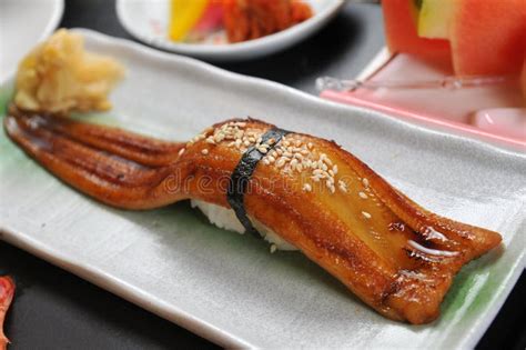 Eel Sushi stock photo. Image of fish, cuisine, background - 29866310