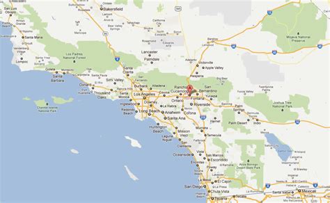 Fontana, California Map