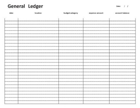 37 Perfect General Ledger Templates [Excel, Word] ᐅ TemplateLab