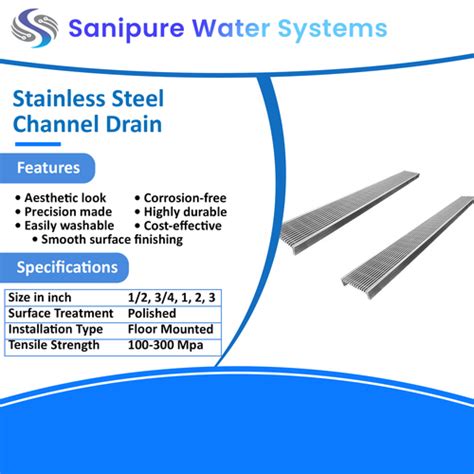 Stainless Steel Channel Drain Manufacturer, Supplier in Mumbai at Latest Price