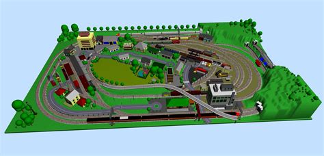 Large Model Train Layouts & Track Plans in HO scale with Bachmann tracks - Various projects ...