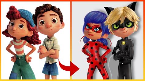 Luca Pixar Glow Up into Miraculous Ladybug Glow Up - Disney Transformation - YouTube