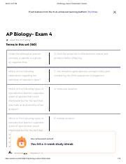 AP Biology: Exam 4 Flashcards Study Guide | Course Hero