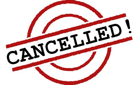 Cancellation clipart - Clipground