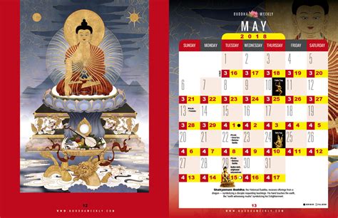 Lunar-Calendar-2018-13-5 - Buddha Weekly: Buddhist Practices, Mindfulness, Meditation