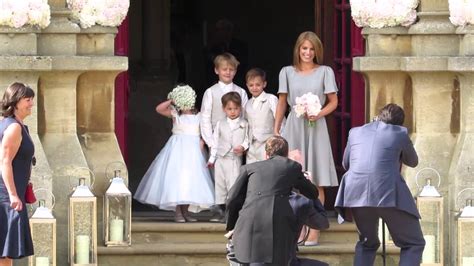 Geri Halliwell And Christian Horner's Wedding At St Mary's Church Woburn - YouTube