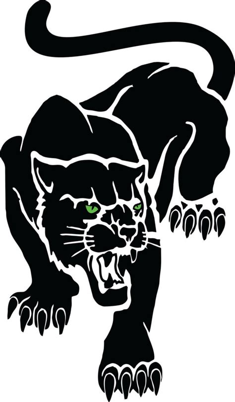 Panther school mascot SVG instant digital download file for