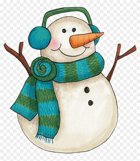 Snowman Clipartsnowman - Winter Snowman Clipart - Free Transparent PNG Clipart Images Download