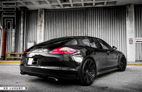 Black Panamera on Milan Matte Black Wheels by XO Luxury | Porsche ...