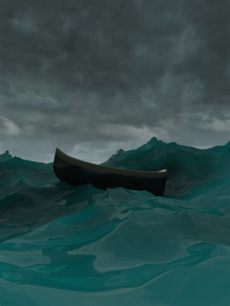 The Boat in Storm | Rare Digital Artwork | MakersPlace