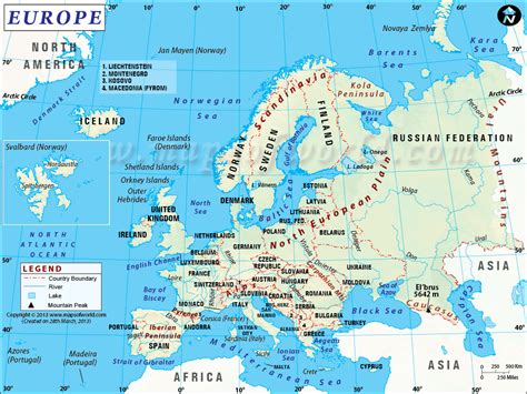 Map Of Europe Seas – Map Vector