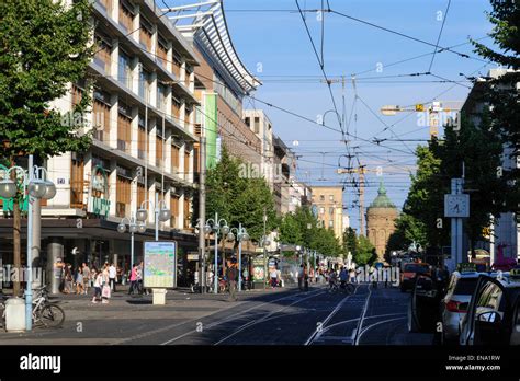 main shopping street Planken, Mannheim, Baden-Wurttemberg, Germany ...