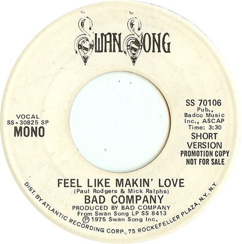 Bad Company – Feel Like Makin' Love (1975, Vinyl) - Discogs