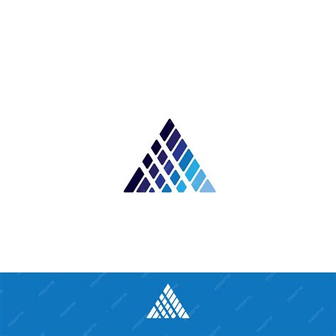 Premium Vector | Letter a blue logo