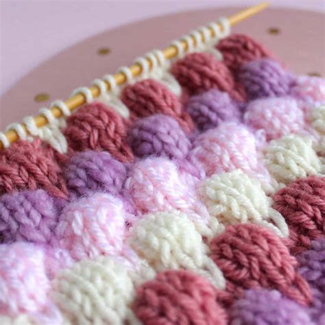 Bubble Stitch Knitting Pattern - Studio Knit