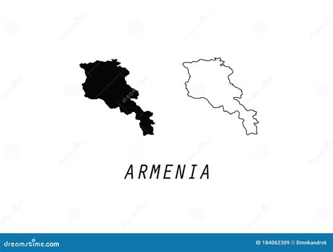 Armenia Outline Map Vector Illustration | CartoonDealer.com #105449466