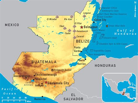 Peten Guatemala Map