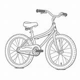 Coloring Page Of A Kids Bike Outline Sketch Drawing Vector 60% OFF sketch template