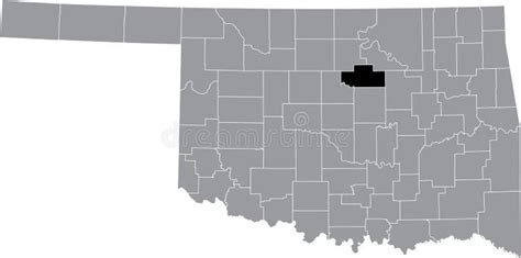 Location Map of the Payne County of Oklahoma, USA Stock Vector ...