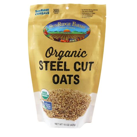 Organic Steel Cut Oats - SunRidge Farms