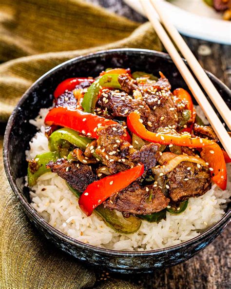 Asian Style Pepper Steak - Craving Home Cooked