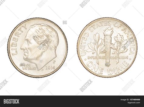Dime Coin Isolated Image & Photo (Free Trial) | Bigstock