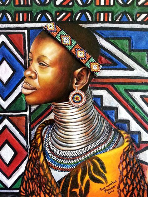 Ndebele gift. | Africa art, African paintings, African people