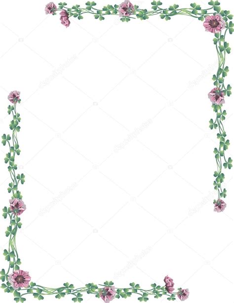 Elegant Floral Border Stock Vector Image by ©AamerArt #1506475