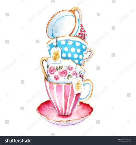 Tea Cups Stacked Clip Art Royalty-Free Images, Stock Photos & Pictures ...