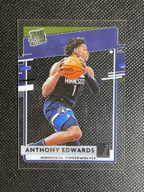 Anthony Edwards 2020-21 Rated Rookie Clearly, Hobbies & Toys, Toys ...