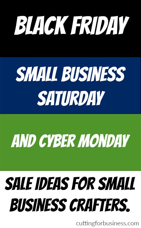 Black Friday, Small Business Saturday, and Cyber Monday Sale Ideas for Crafters | Small business ...