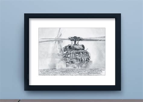 UH60 Medevac Army Helicopter Print Blackhawk Transportation | Etsy