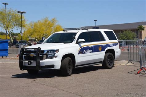 Police Car Parked in Phoenix Police Department