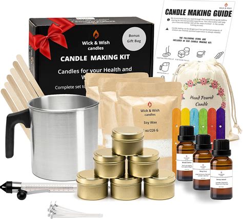 Candle Making Kit for Adults and Teens, Soy Wax Candle Making Supplies, Full Candle Making Kit ...