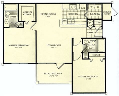 Laurel Floor Plan - The Tradition Apartments