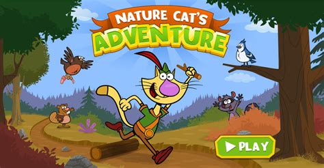 🕹️ Play Nature Cat's Adventure Game: Free Online Nature Cat Platforming Video Game for Kids