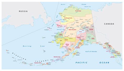 Map of Alaska - Guide of the World