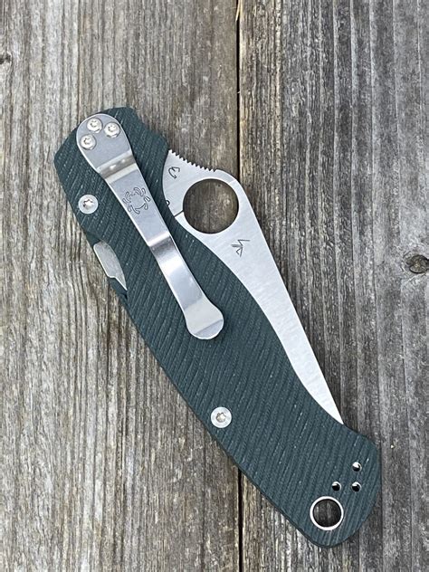 Spyderco Sprint Run Paramilitary 2 S45VN Satin Blade Forest Green G10 - EDC Specialties | Every ...