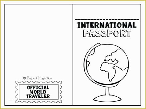 Passport Photo Template Psd Free Download Of Printable Passport Template Free Uk Size for Kids ...