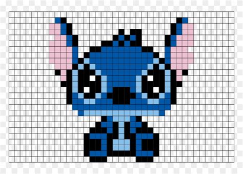 Stitch Disney Pixel Art Pixel Art Stitch Lilo - Pixel Art On Google Sheets, HD Png Download ...