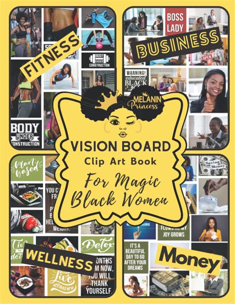 Buy Vision Board Clip Art Book For Magic Black Women: + 400 Pictures, Quotes, and Words Vision ...