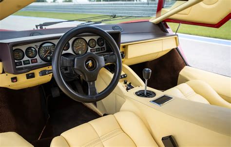 Wallpaper Lamborghini, Countach, LP5000 S, dashboard, car interior, torpedo, Lamborghini ...